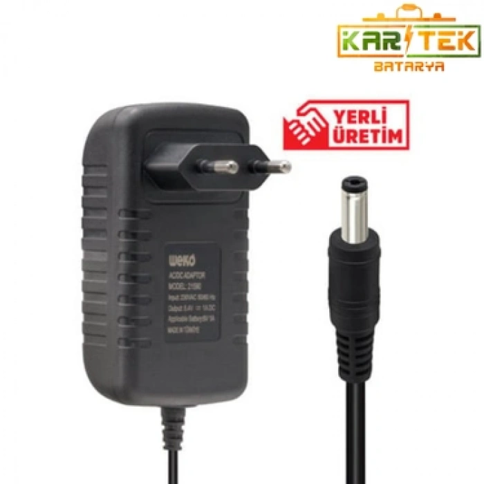 8.4 volt 1 amper kırmızı yeşil ledli adaptör