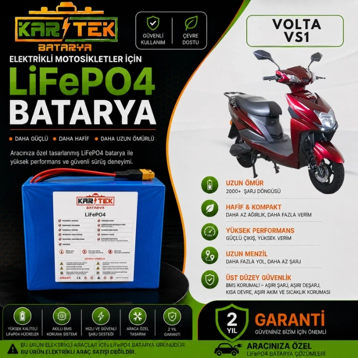 Volta VS1 LiFePO4 Batarya