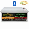 12.8V 200Ah LiFePO4 Lityum Akü Bluetoothlu