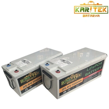 25.6 Volt 100 Ah LiFePO4 Akü