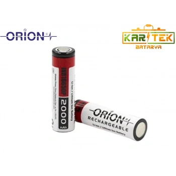 Orion 3.7V 2000mAh 15C 18650 Lityum İyon Pil