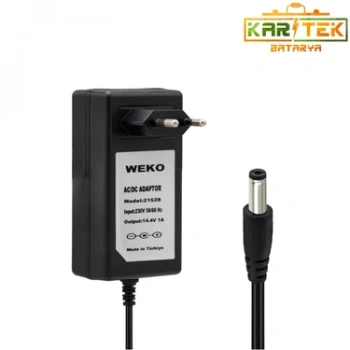 14.4 volt 1 amper kırmızı yeşil ledli adaptör