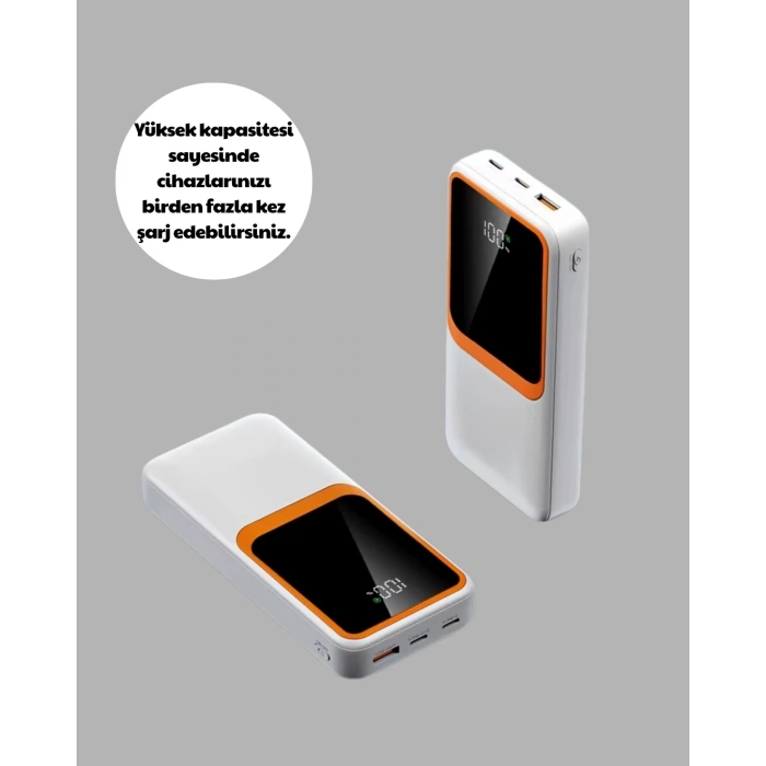 10.000 Mah Bataryalı, Dijital Göstergeli Taşınabilir Powerbank
