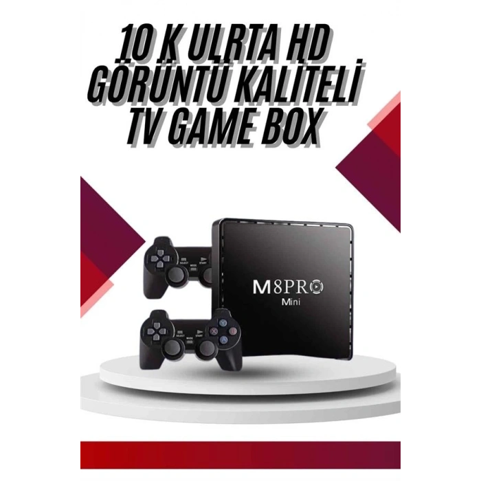 10k Ultra Hd Video Oyun Konsolu Android Tv Box 2.4g Game Stick