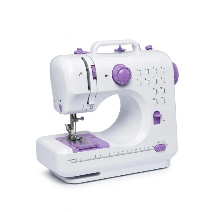 12 Farklı Dikiş Desenli Mini Dikiş Makinesi