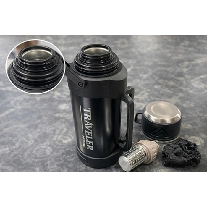 1200 Ml Çift Katmanlı Vakumlu Paslanmaz Çelik Termos Alk4639