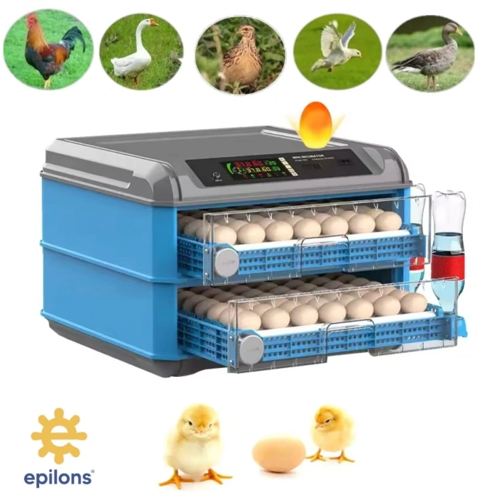 128 Yumurta Kapasiteli Tam Otomatik Kuluçka Makinesi - Civciv, Kaz, Hindi Ve Ördek Yetiştiriciliği Epo-128m
