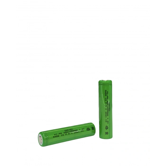 1.2V 1000 Mah  Aaa  Nimh Şarjlı Pil  Başsız / Flat Head (599)
