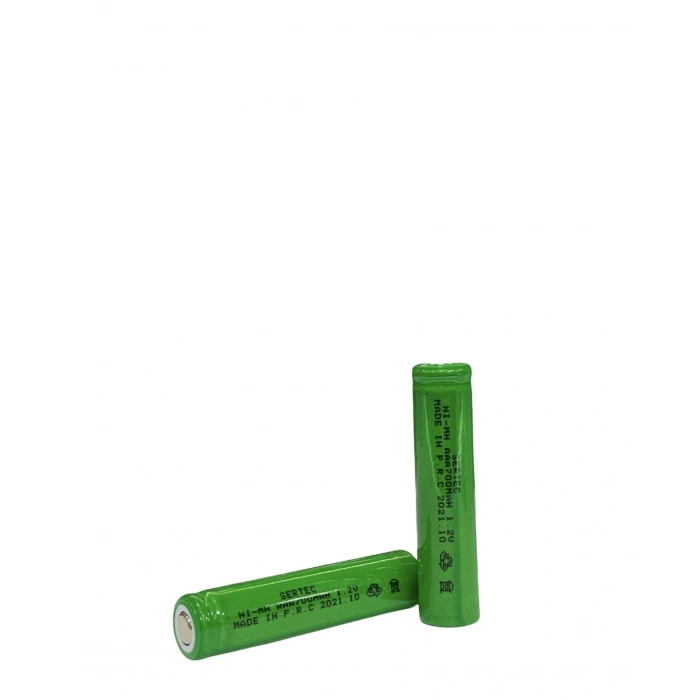 1.2V 700 Mah  Aaa  Nimh Şarjlı Pil  Başsız / Flat Head (599)