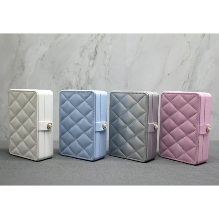 16x11 Cm Deri Kaplamalı Makyaj Ve Takı Kutusu