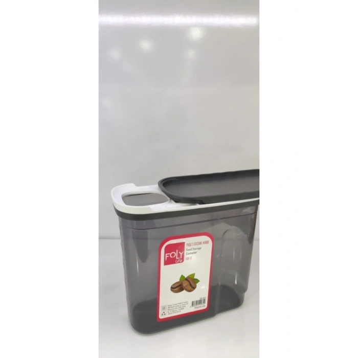 1.8 Litre Poly Erzak Saklama Kabı Kızaklı Kapakbnm0650 (599)