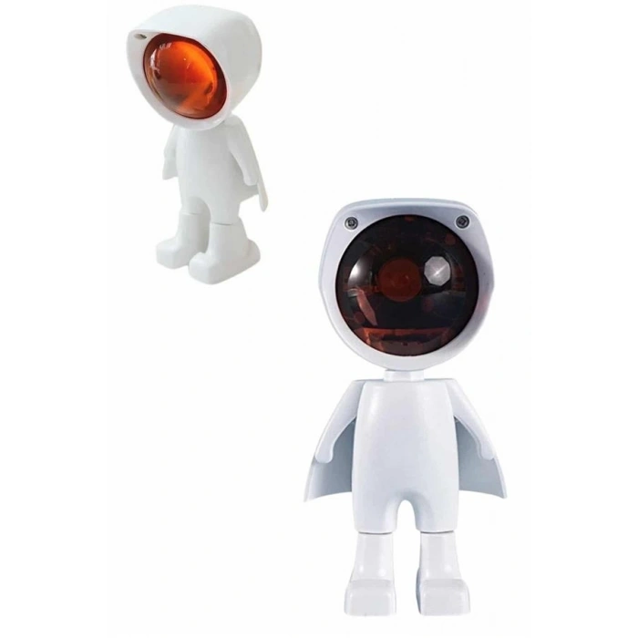 180 Derece Dönebilen Astronot Masa Ve Gece Lambası Projektör