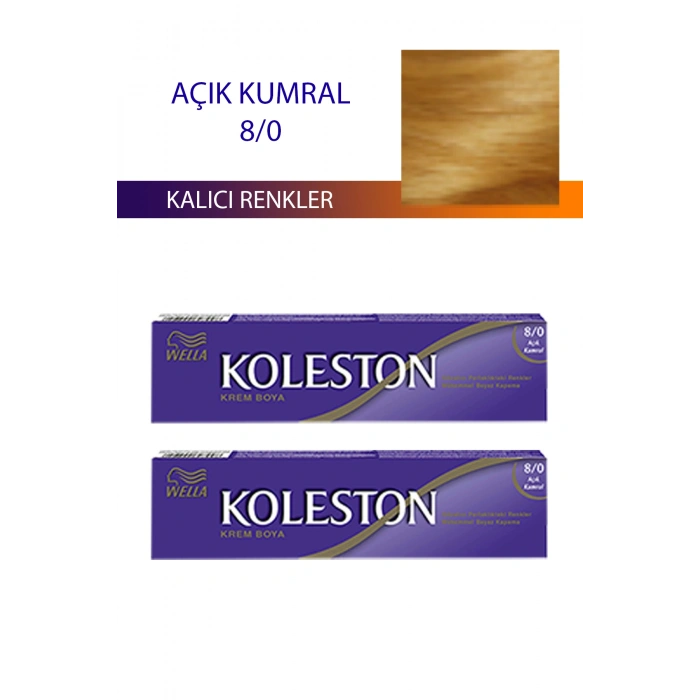 2 Adet Single Tüp Boya Saç Boyası Açık Kumral 8/0 (599)