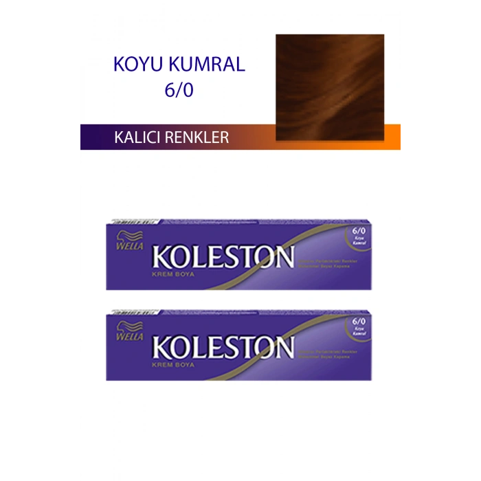 2 Adet Single Tüp Boya Saç Boyası Koyu Kumral 6/0 (599)