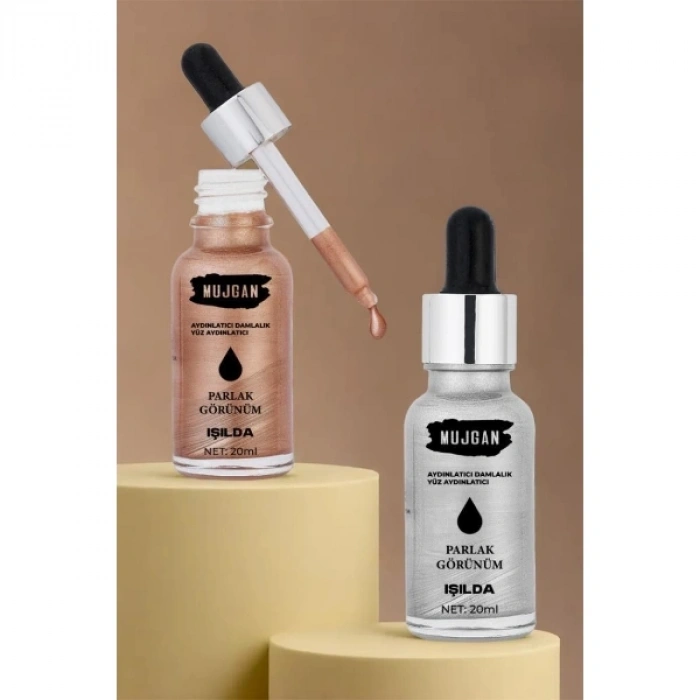 2li Damlalık Şişeli Likit Aydınlatıcı Highlighter Seti