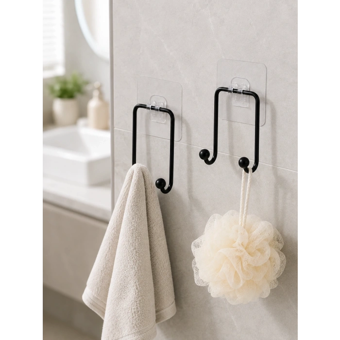 2li Yapışkanlı Duvar Askısı Mutfak Banyo Ve Ev İçin Askılık