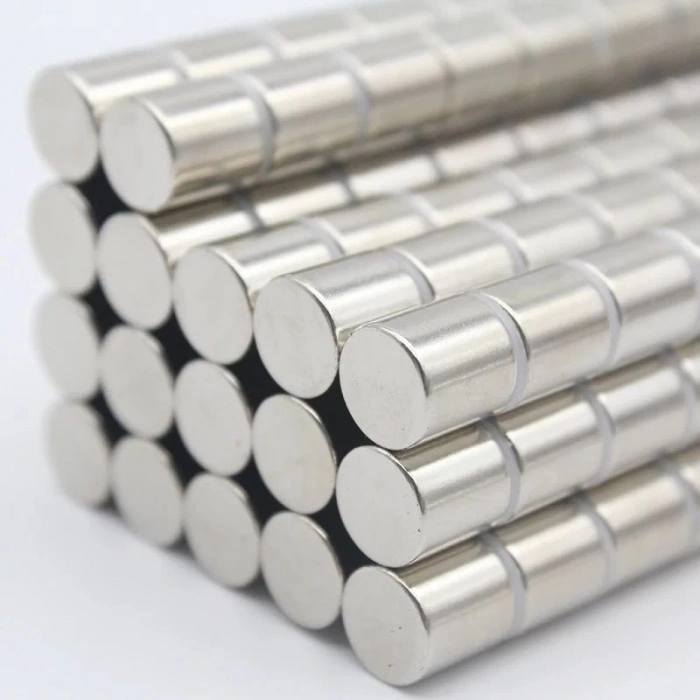 20 Adet 4x4 Mm Yuvarlak Neodyum Mıknatıs N35 Güçlü Magnet Nikel Kaplama