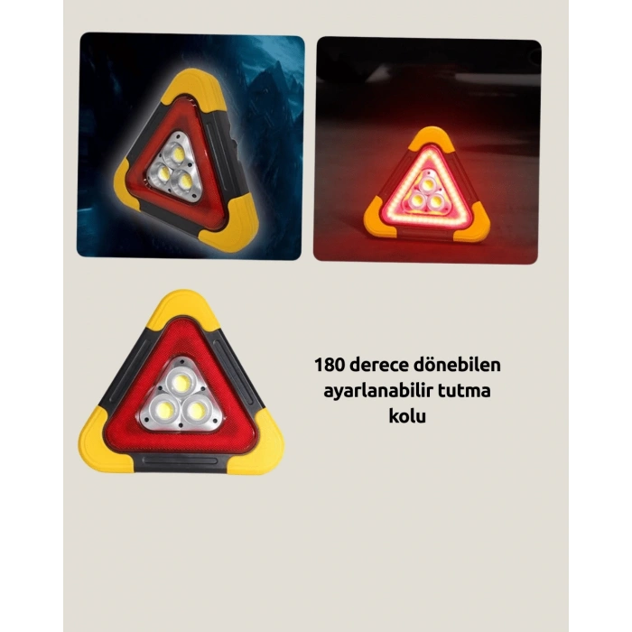 2000mah Kapasiteli Taşınabilir Üçgen Park Lambası