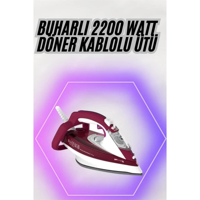 2200w Seramik Kaplama Es Tasarımı 360 Derece Dönebilir Kablosu