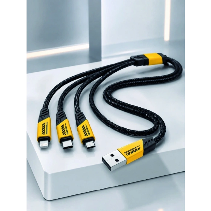 240w 3ü 1 Arada Hızlı Şarj Kablosu