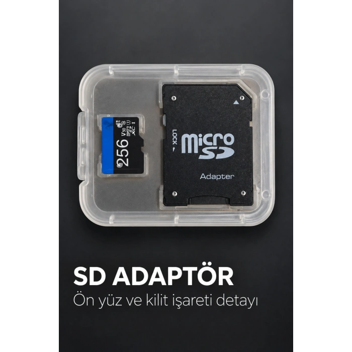 256 Gb Micro Sd Hafıza Kartı Ve Sd Adaptör