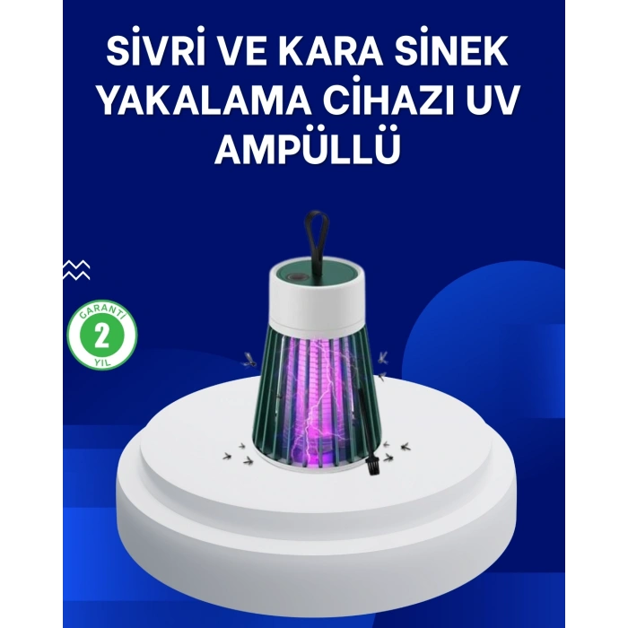 2’si 1 Arada Led Işıklı Elektrikli Böcek Öldürücü