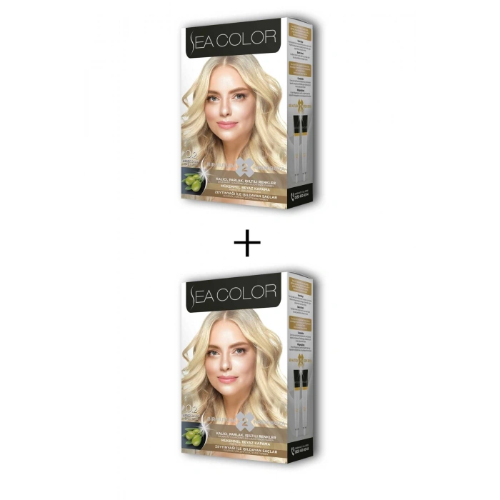 2X2 Tüp Krem Saç Boyası Seti Bebek Sarısı No:0.2 (599)