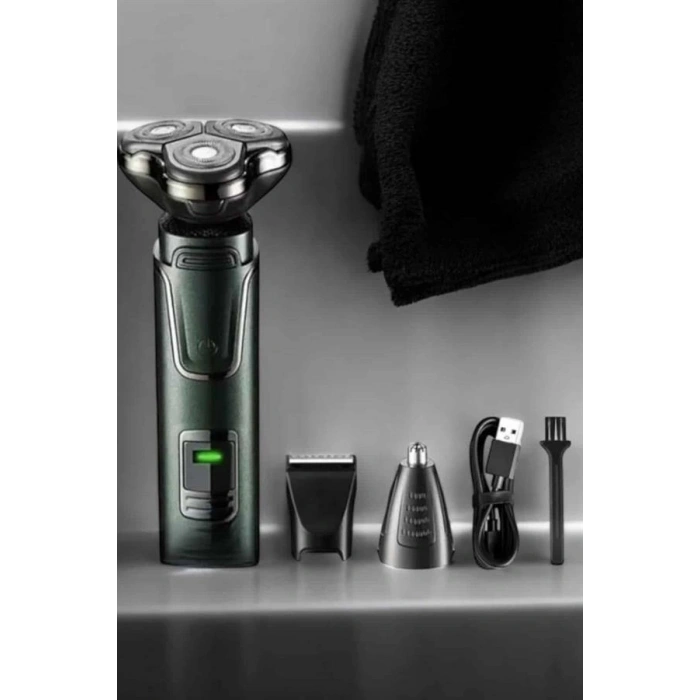 3 Başlıklı Profesyonel Saç Ve Sakal Bakım Seti Vücut, Burun Ve Kulak Tüy Alma