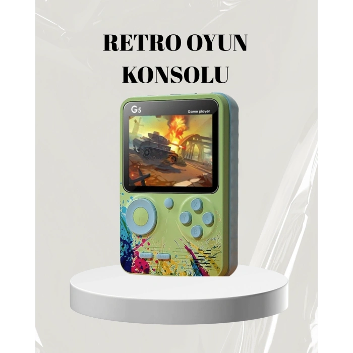 3 İnç Renkli Ekranlı Taşınabilir El Konsolu – G5 Modeli