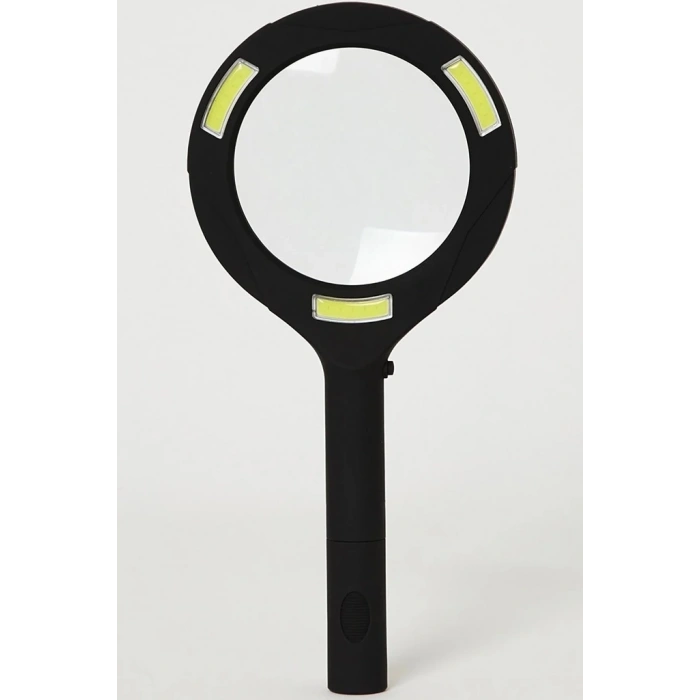 3 Ledli Işıklı El Büyüteci 250 Lümen Beyaz Işık Büyüteç 3x Zoom Tamirci Büyüteç Wt374