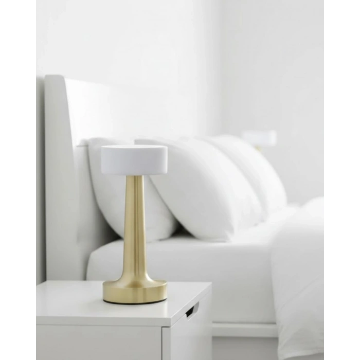 3 Renk Ayarlı Led Masa Lambası Dimmerli Modern Tasarım