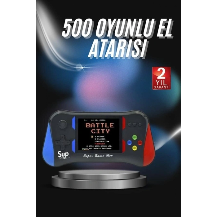 3.5 İnç 500ü 1 Arada Klasik Oyun Konsolu Nostalji Oyunlu Atari