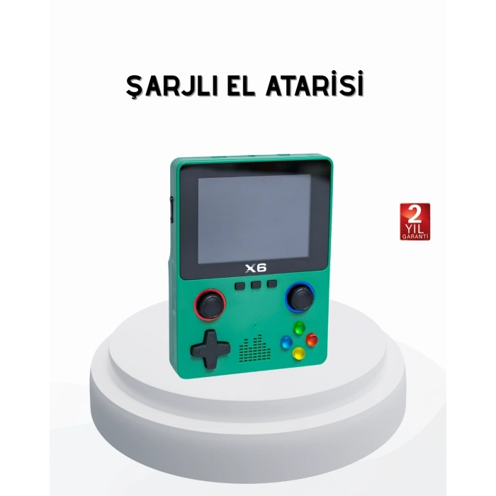 3.5 İnç Ips Ekranlı Taşınabilir Oyun Konsolu Ergonomik Çift Tetikli