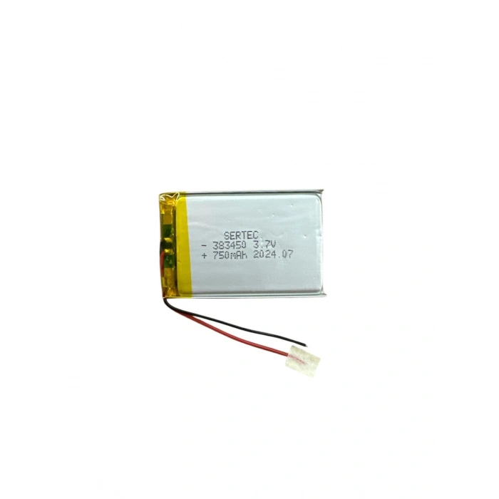 383450 3.7V 750 Mah Lipolymer Pil Devreli/1.5A (599)