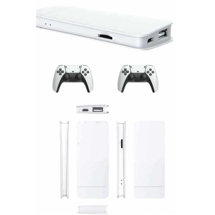 3d Çift Oyun Kollu 4k Hd Ekran Nostaljik 20.000 Oyunlu Beyaz Game Box Yeni Nesil