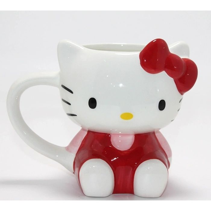 3d Hello Kitty Tasarımı Porselen Kupa Bardak Alk4513