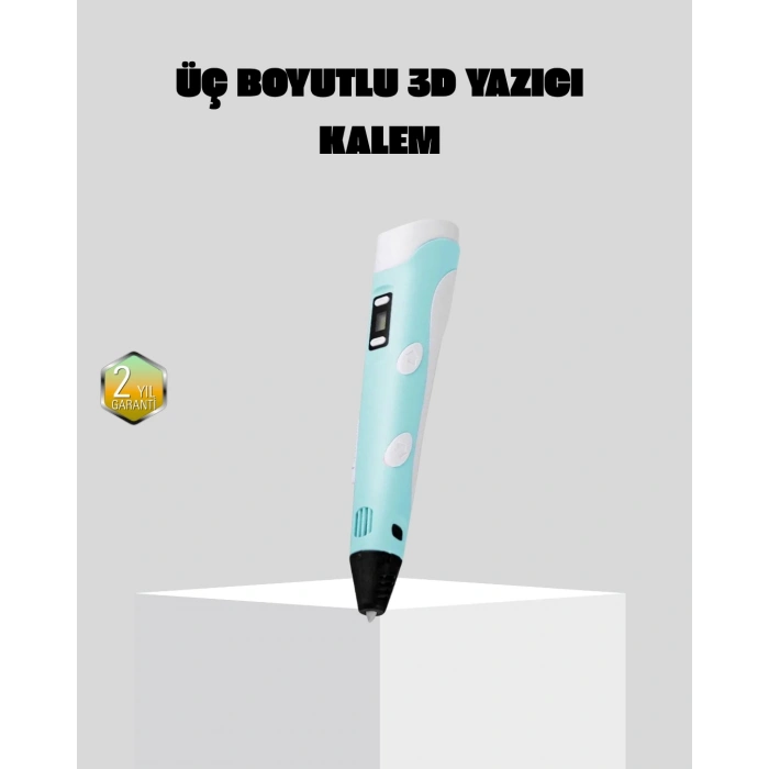 3d Kalem Ergonomik Ve 1.75 Mm Filament Destekli Fdm Yazıcı Kalemi