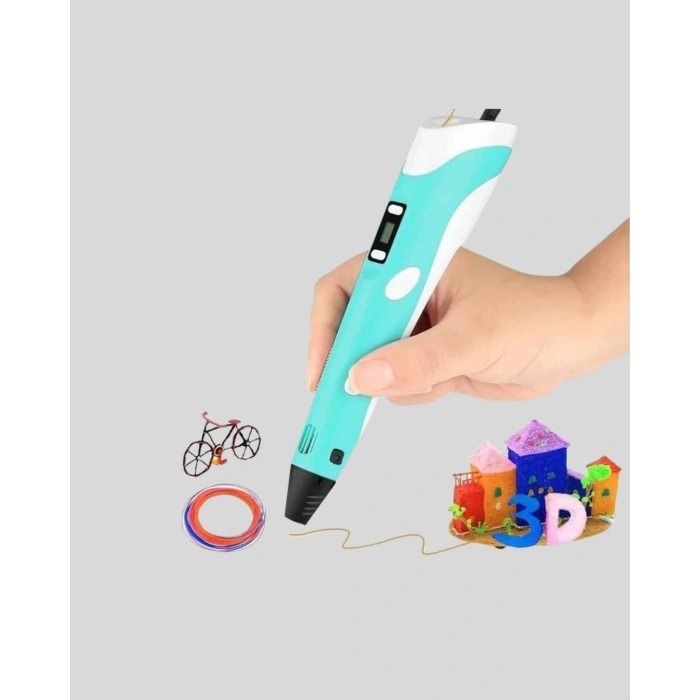 3d Kalem Ergonomik Ve 1.75 Mm Filament Destekli Fdm Yazıcı Kalemi