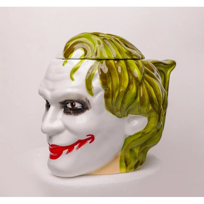 3d Kapaklı Joker Tasarımlı Porselen Kupa Bardak Alk4516