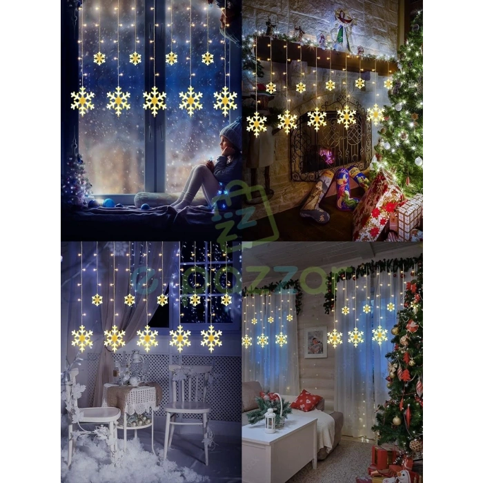 3m 12 Saçaklı 12 Kar Tanesi 8 Fonksiyonlu