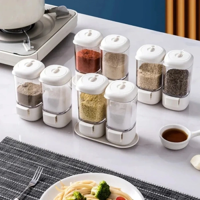 4lü Basmalı Baharatlık Tuzluk Seti