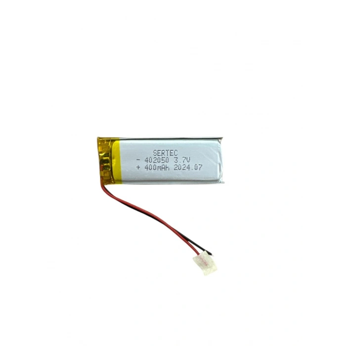 402050 3.7V 400Mah Lipolymer Pil Devreli/1.5A (599)