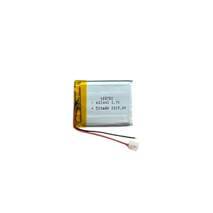 403443 3.7V 520 Mah Lipolymer Pil Devreli/1.5A (599)