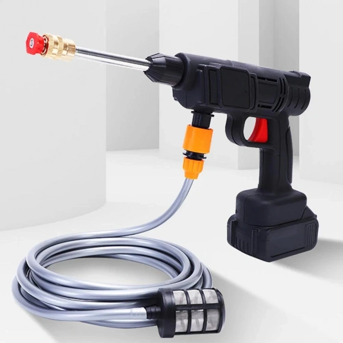 48v Şarjlı Çift Bataryalı Taşınabilir Basınçlı Oto Yıkama Bahçe Sulama Makinesi