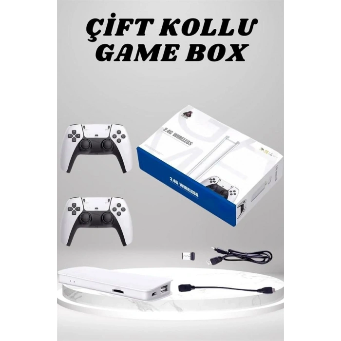 4k 3d Hd Görüntü Kaliteli Kablosuz Çift Kollu 20.000 Oyunlu Retro Oyun Konsolu Tv Box