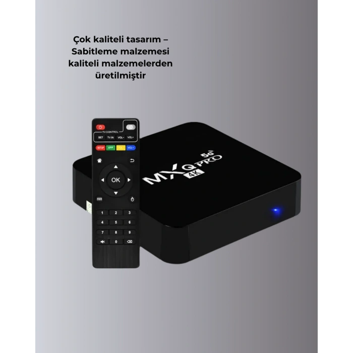 4k Android Tv Box – Akıllı Medya Oynatıcı, 2gb Ram, 16gb Hafıza, Wi-fi Destekli