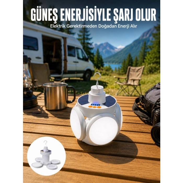 5 Kanatlı Solar Lamba Yeni Nesil