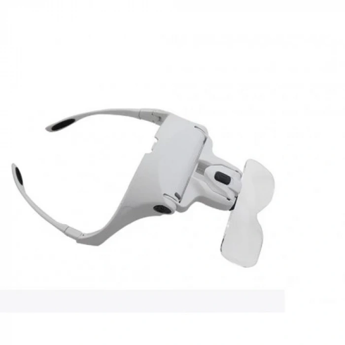 5 Lens 1.0x3.5x, 2led Işıklı  Ile Ayarlanabilir Gözlük Büyüteç9892b2