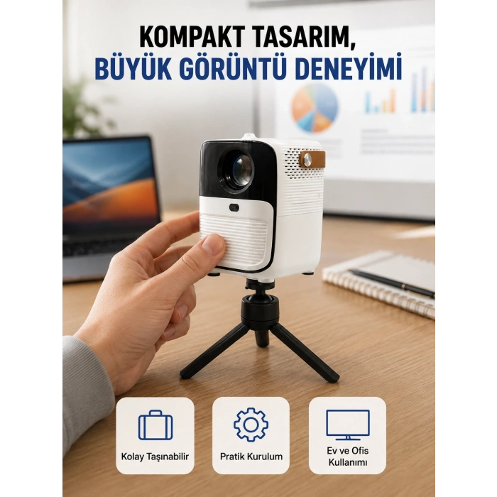 50 İnç Tv Deneyimli Projektör – Yakın Mesafede Geniş Görüntü Yeni Nesil