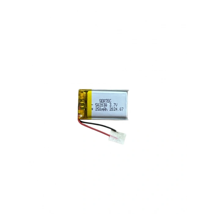 502030 3.7V 250 Mah Lipolymer Pil Devreli/1.5A (599)